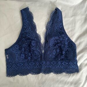 Victoria Secret Lace Bralette Navy Blue